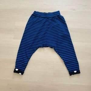 Chocoolate blue striped harem slouchy pants xs